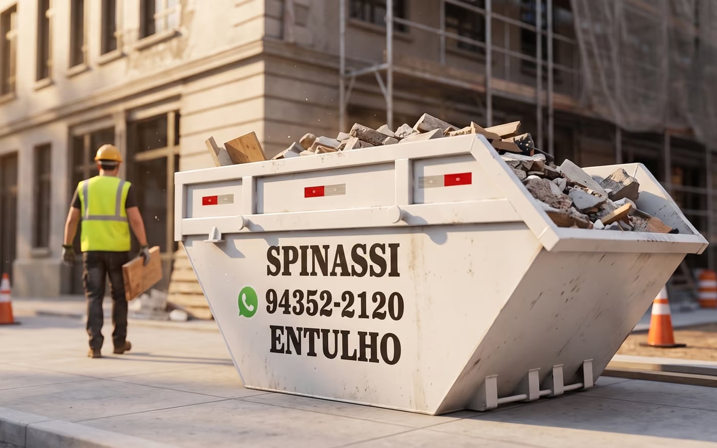 Caçamba Spinassi Entulho — empresa de locação identificada